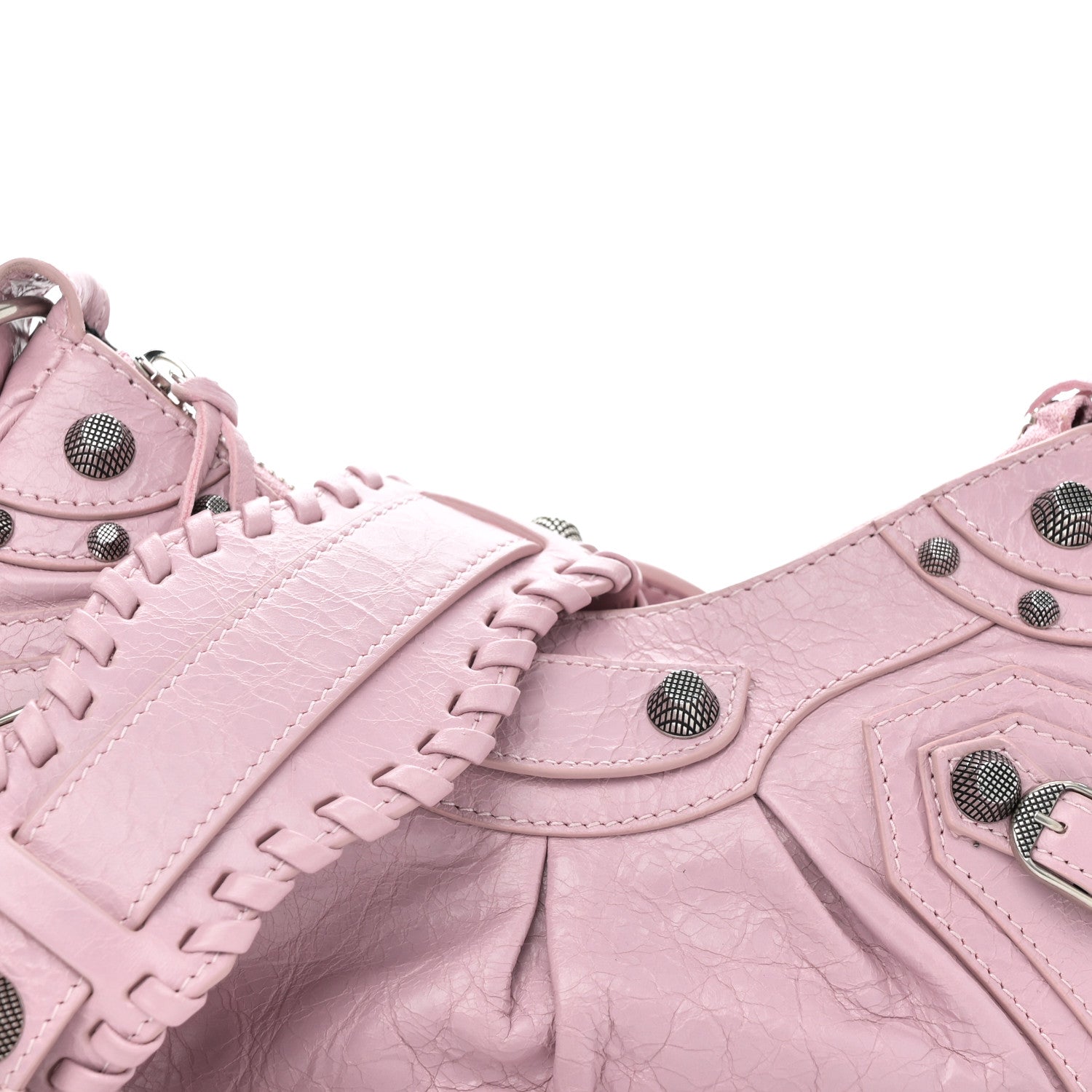 Balenciaga Agneau Arena Le Cagole Shoulder Bag XS Candy Pink 9 of 11