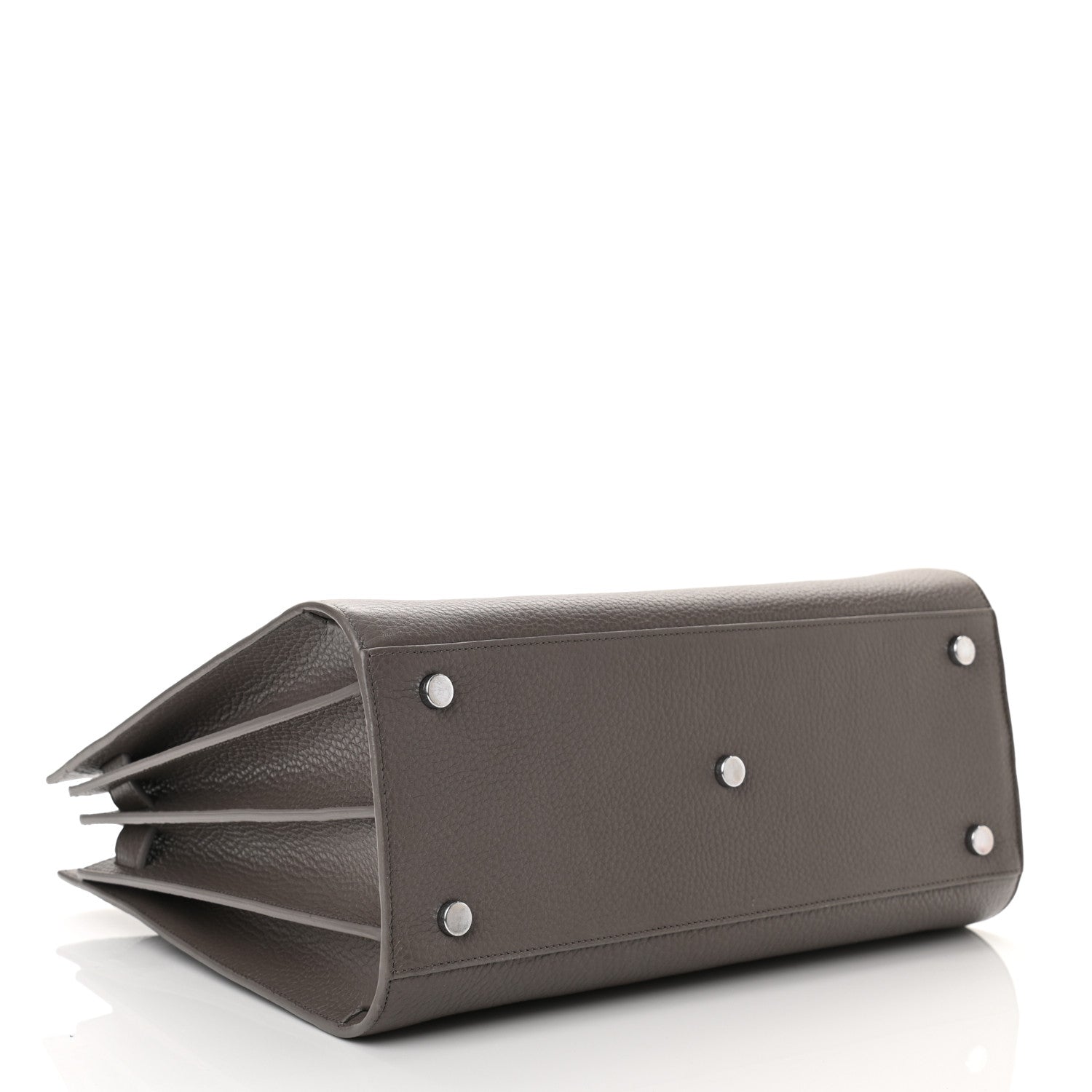 Saint Laurent Grained Calfskin Small Sac De Jour Fog 3 of 8