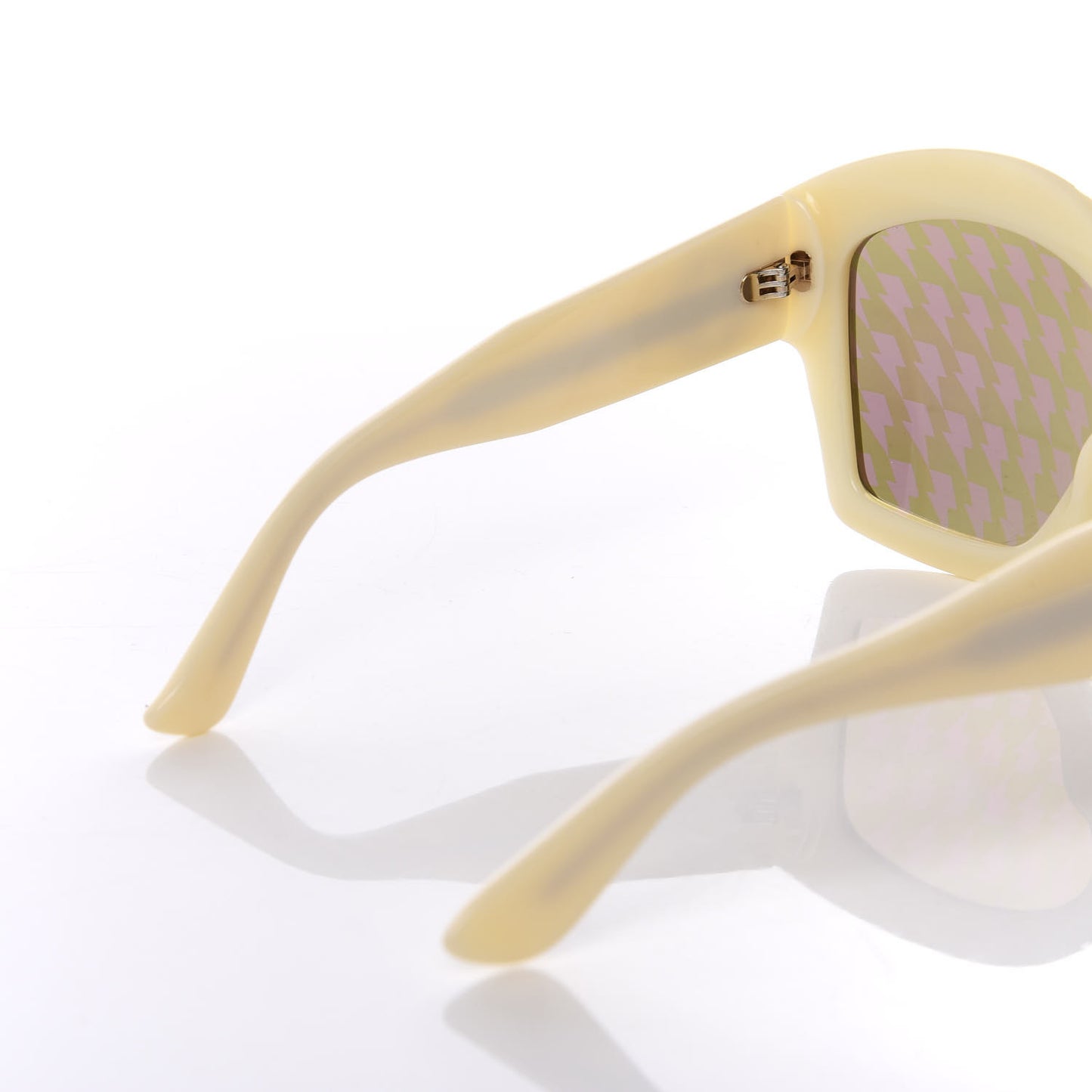 Square Frame Star Sunglasses GG 3870/S Ivory Gold