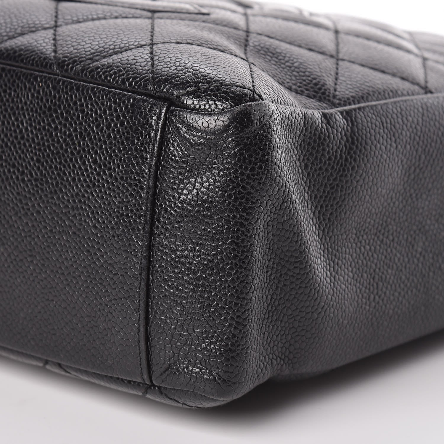 Chanel Caviar Quilted Petit Shopping Tote PST Black 9 of 10