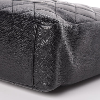 Chanel Caviar Quilted Petit Shopping Tote PST Black 9 of 10