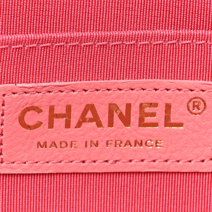 Chanel Iridescent Caviar Quilted Mini Flap With Thick Strap Pink Beige 6 of 10