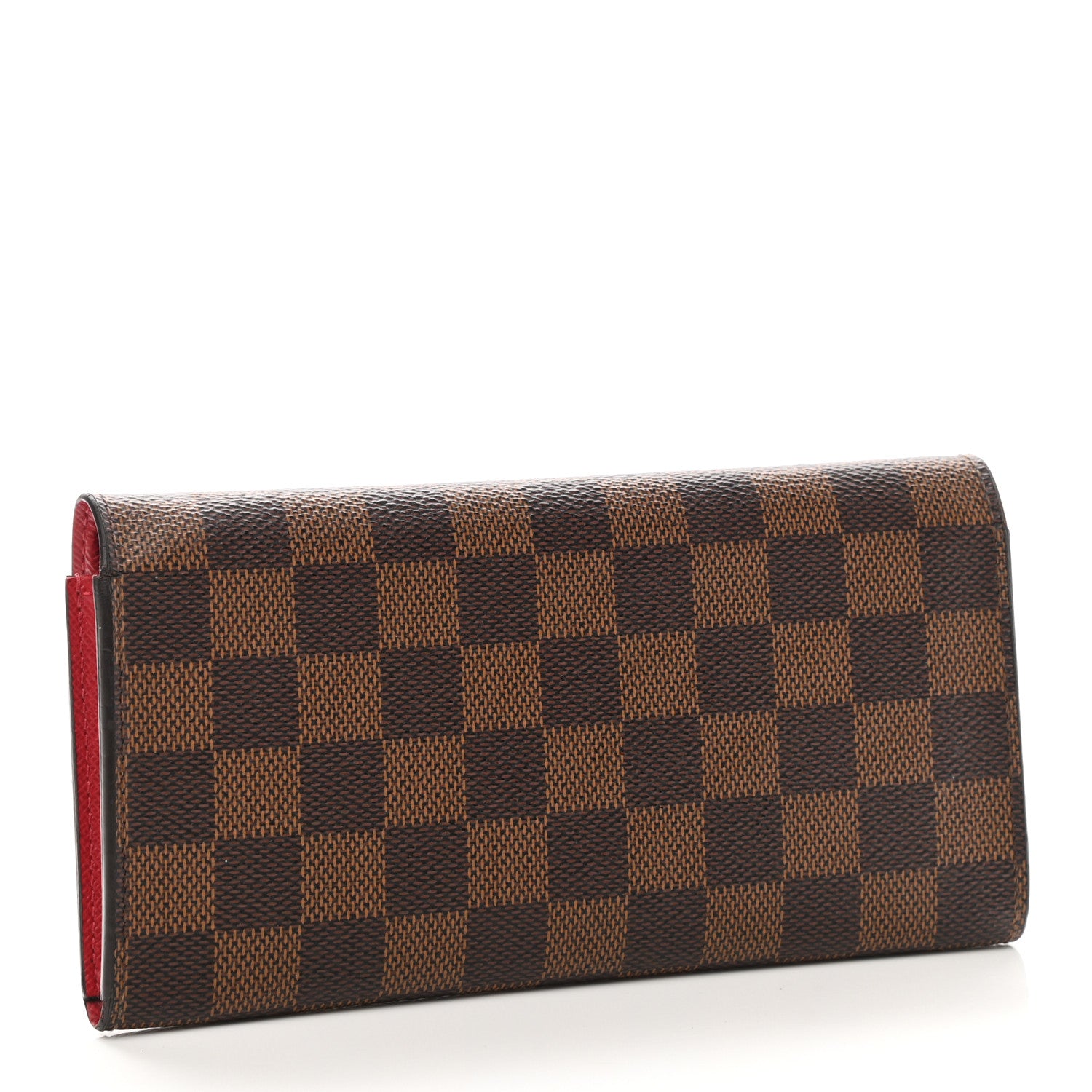 Louis Vuitton Damier Ebene Emilie Wallet Red 4 of 8