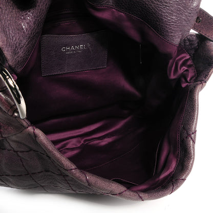 Chanel Glazed Calfskin On The Road XL Flap Purple 6 of 8