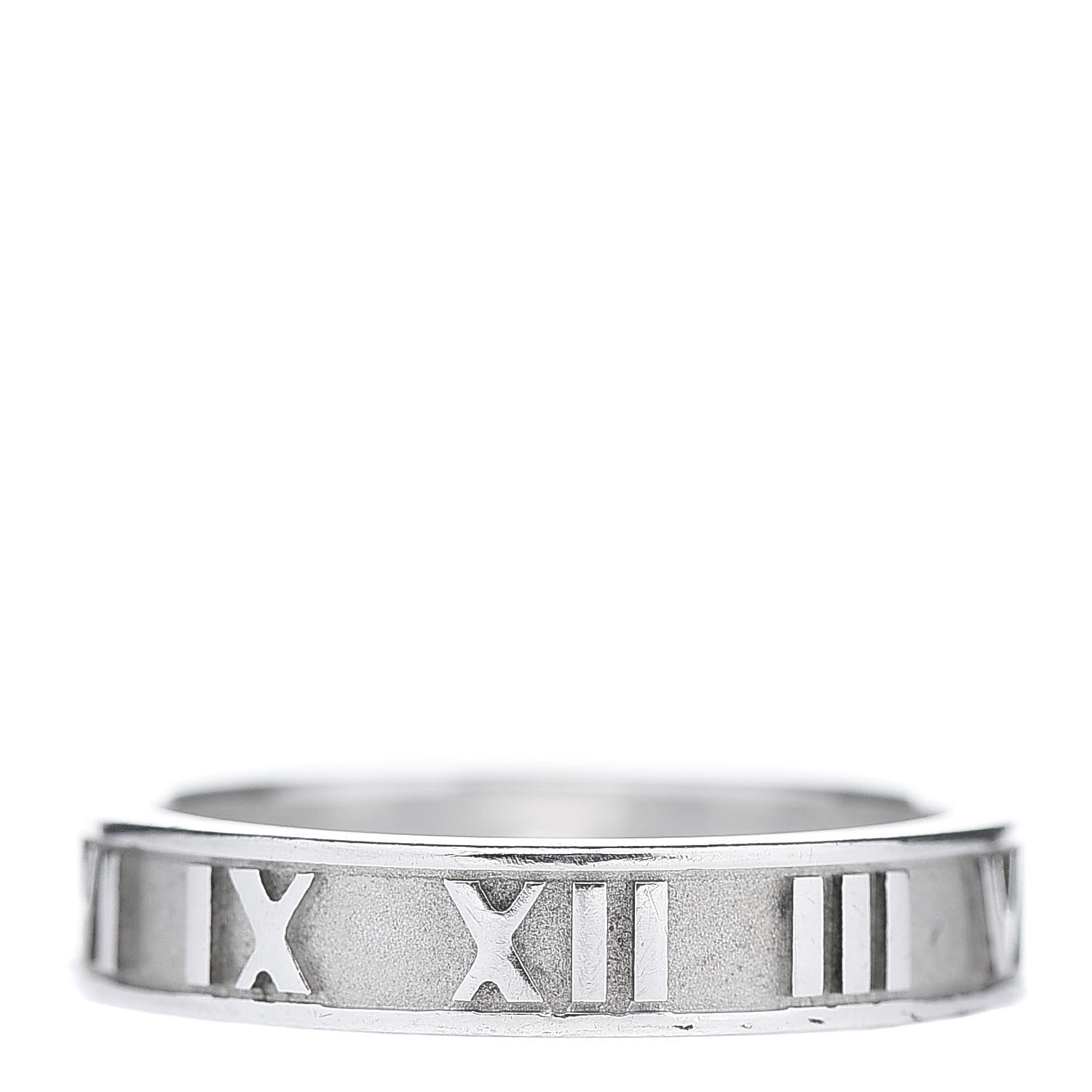 Tiffany Sterling Silver Narrow Atlas Ring 53 6.5 1 of 6