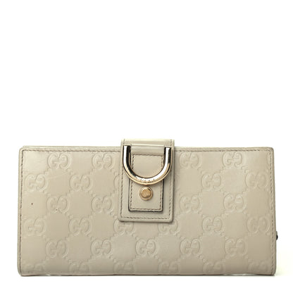 Gucci Guccissima Abbey Continental Wallet Off White 1 of 7
