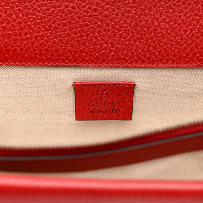 Gucci Dollar Calfskin Swarovski Crystal Small Dionysus Shoulder Bag Hibiscus Red 6 of 11