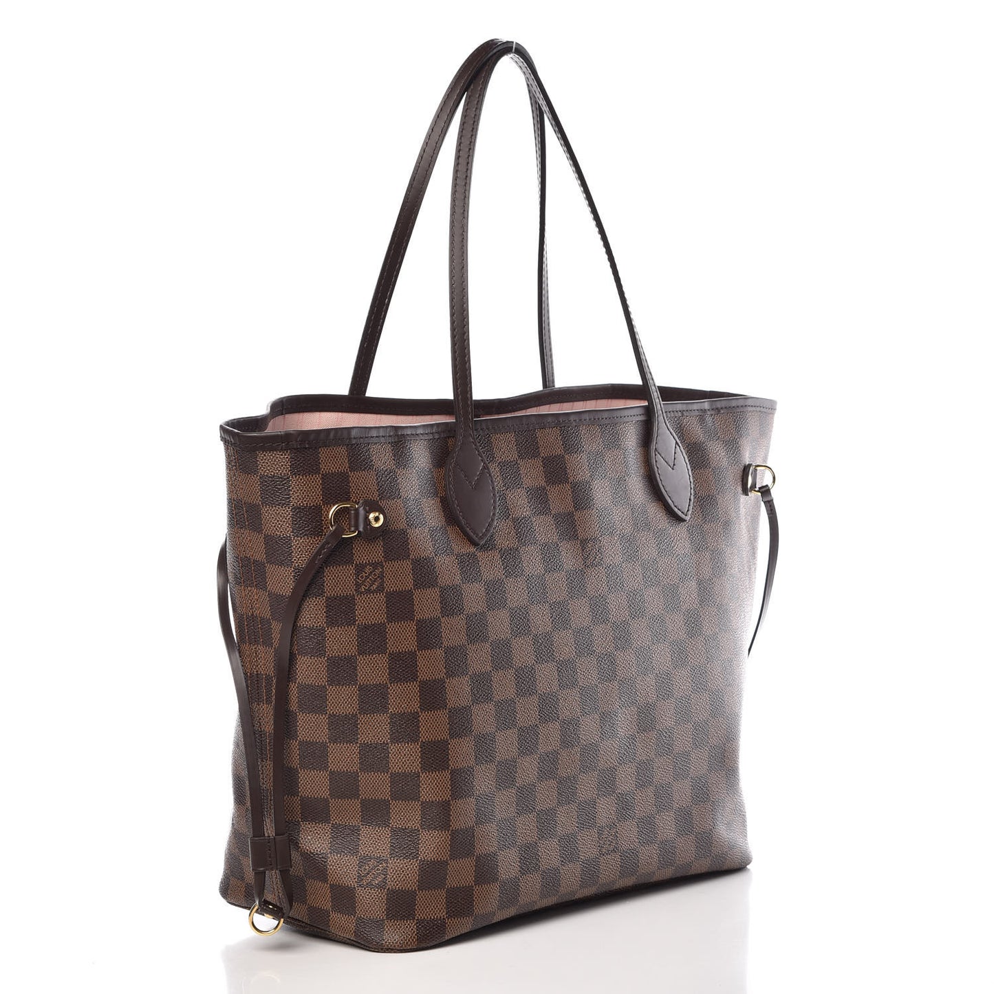 Damier Ebene Neo Neverfull MM Rose Ballerine