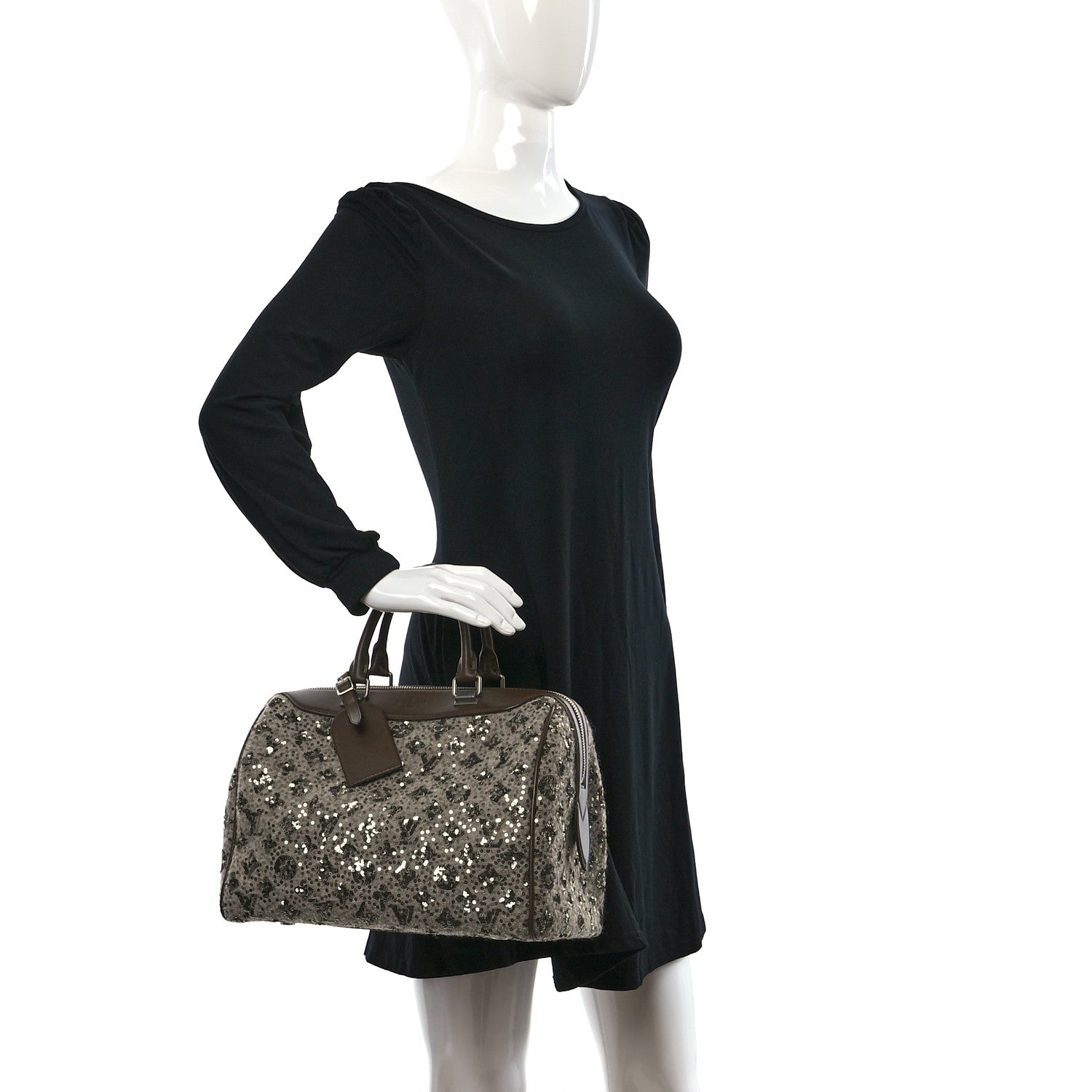 Louis Vuitton Sequin Monogram Sunshine Express Speedy Kaki 2 of 9
