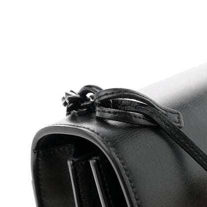 Saint Laurent Calfskin Medium Monogram Monochrome Sunset Black 14 of 15