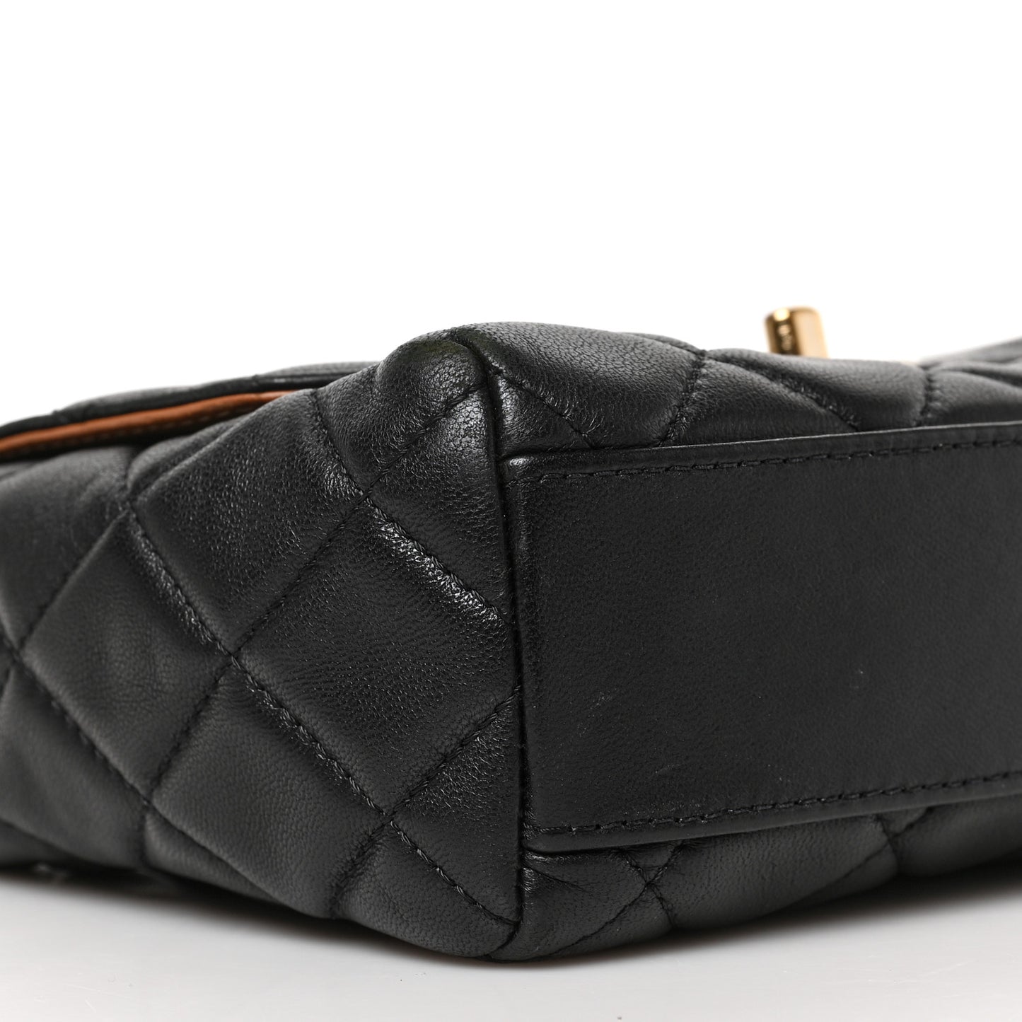 Lambskin Mixed Fibers Quilted Cocovado Flap Black