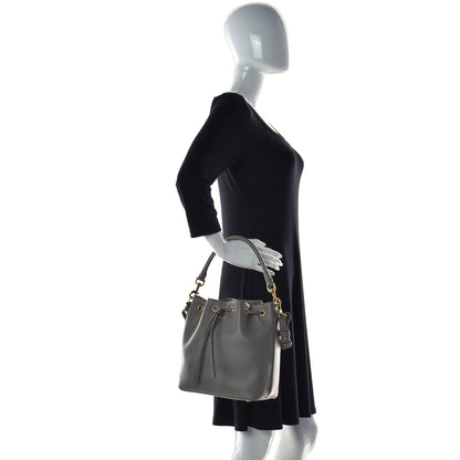 Saint Laurent Calfskin Medium Emmanuelle Bucket Bag Fog 5 of 16