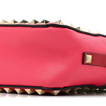 Valentino Garavani Vitello Colorblock Rockstud Camera Crossbody Bag Deep Rose Clover 6 of 12