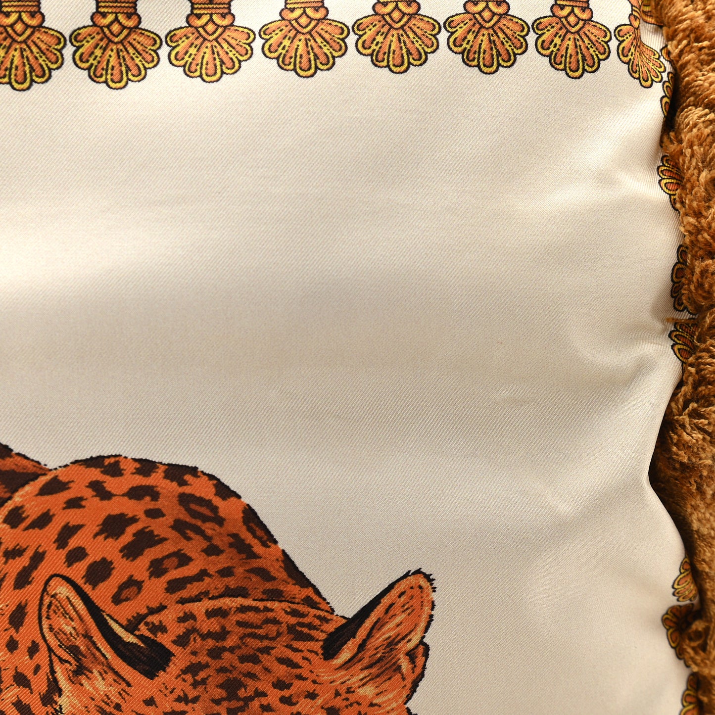 Silk Leopard Print Pillow Talk Shoulder Bag Gold