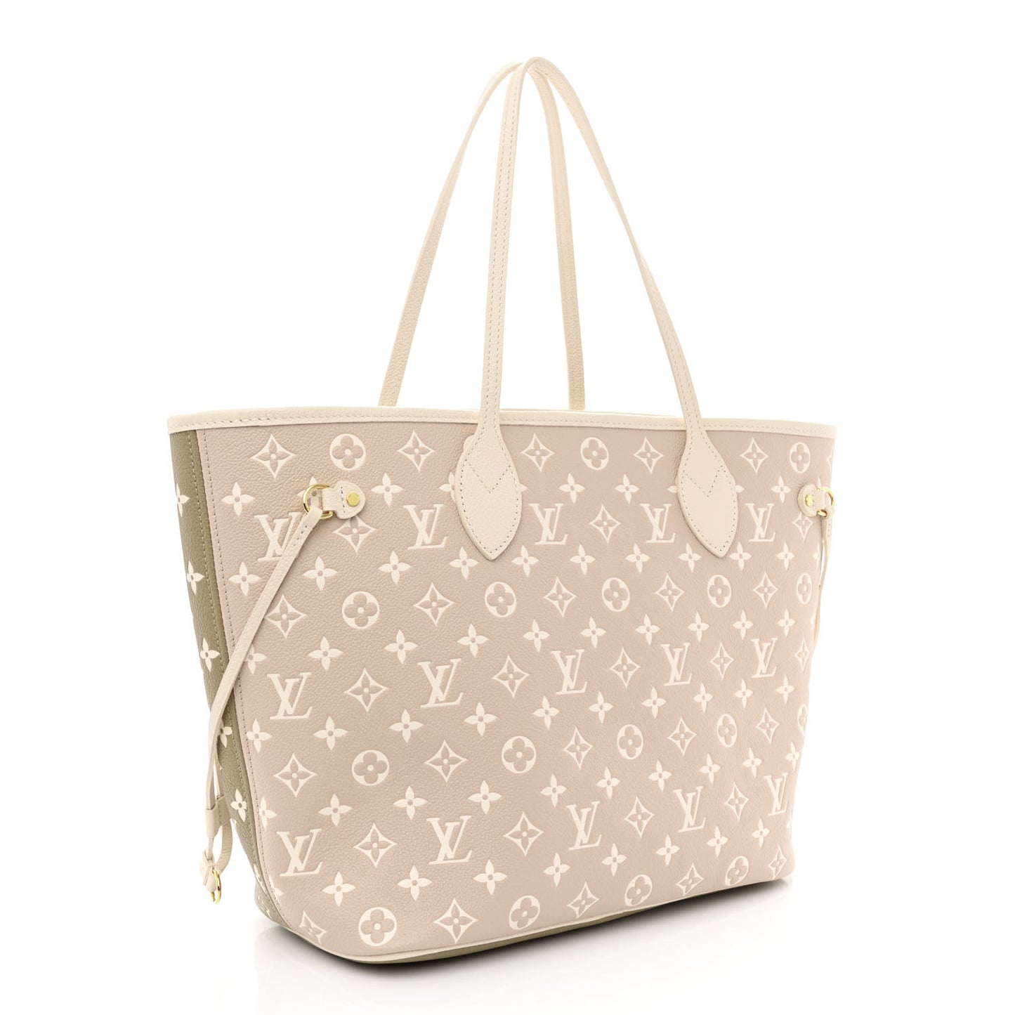 Empreinte Monogram Spring In The City Neverfull MM Kaki Beige Cream