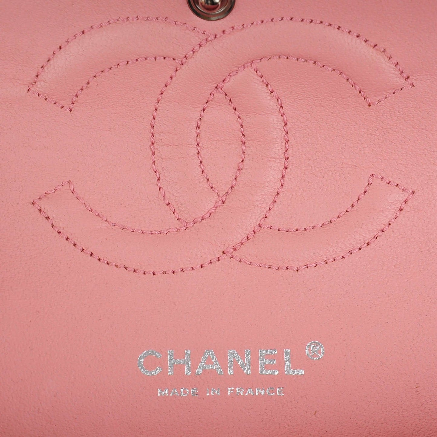 Caviar Quilted Medium Double Flap Pink