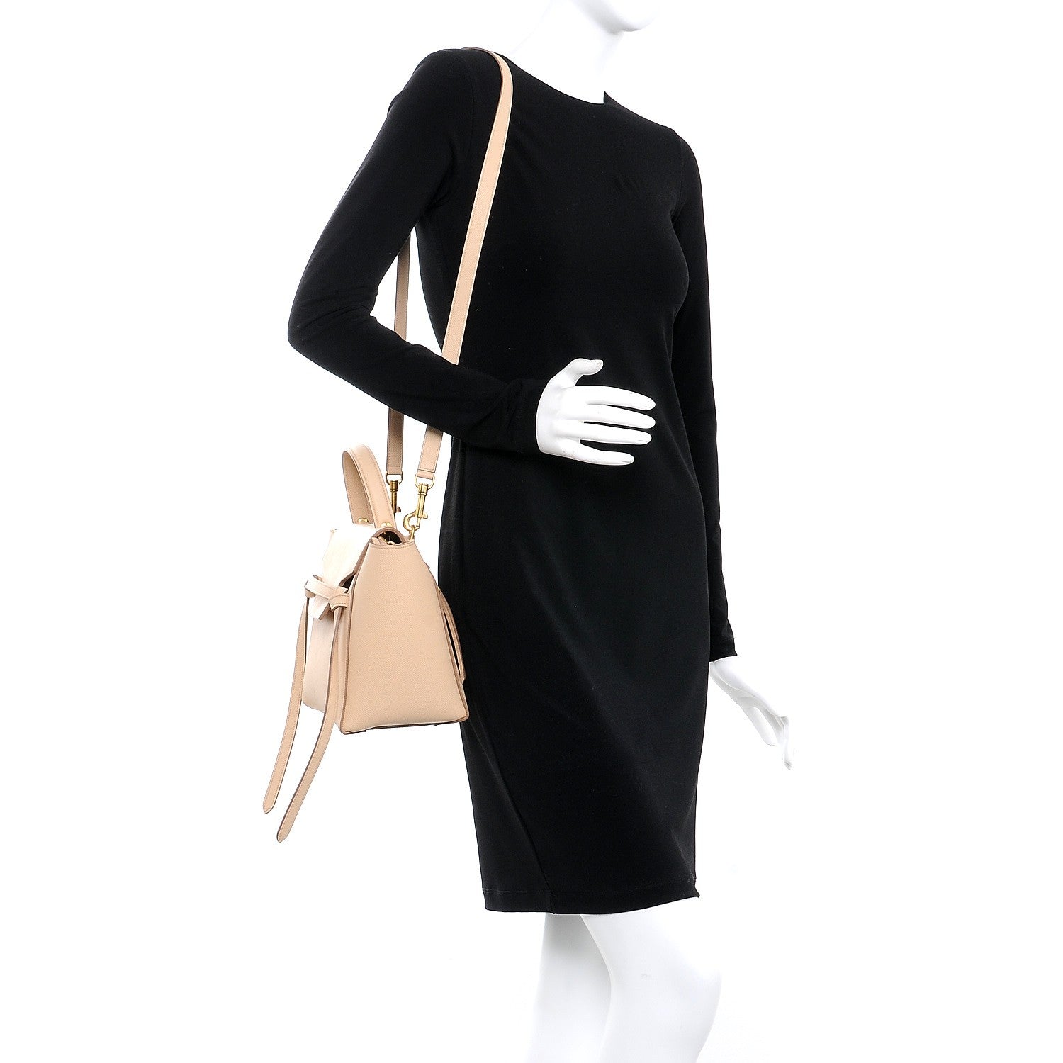 Celine Grained Calfskin Micro Belt Bag Nude 2 of 7