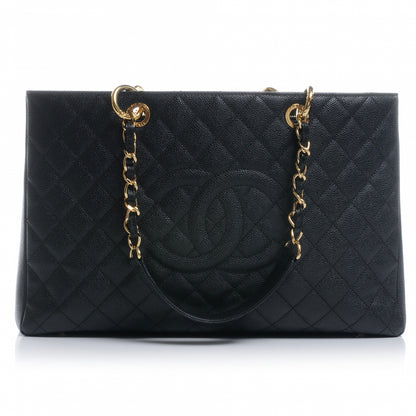 Chanel Caviar Quilted XL Grand Shopping Tote GST Black 1 of 7