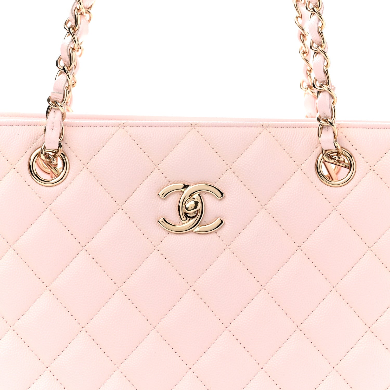 Chanel Caviar Quilted Large Classic Shopping Tote Light Pink 8 of 11