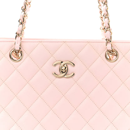 Chanel Caviar Quilted Large Classic Shopping Tote Light Pink 8 of 11