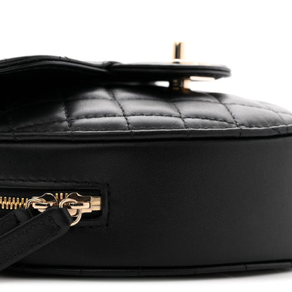 Chanel Lambskin Quilted CC In Love Heart Bag Black 9 of 11