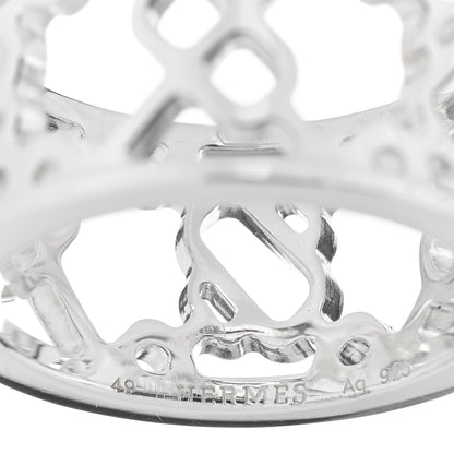Hermes Sterling Silver PM Chaine d'Ancre Passerelle Ring 49 4.75 4 of 4