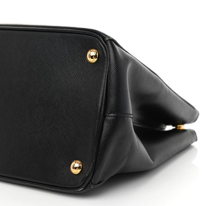 Prada Saffiano Medium Galleria Double Zip Tote Black 8 of 14