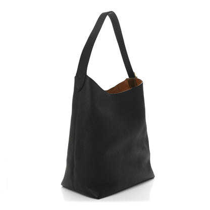Louis Vuitton Grained Calfskin Low Key Hobo MM Black 4 of 10