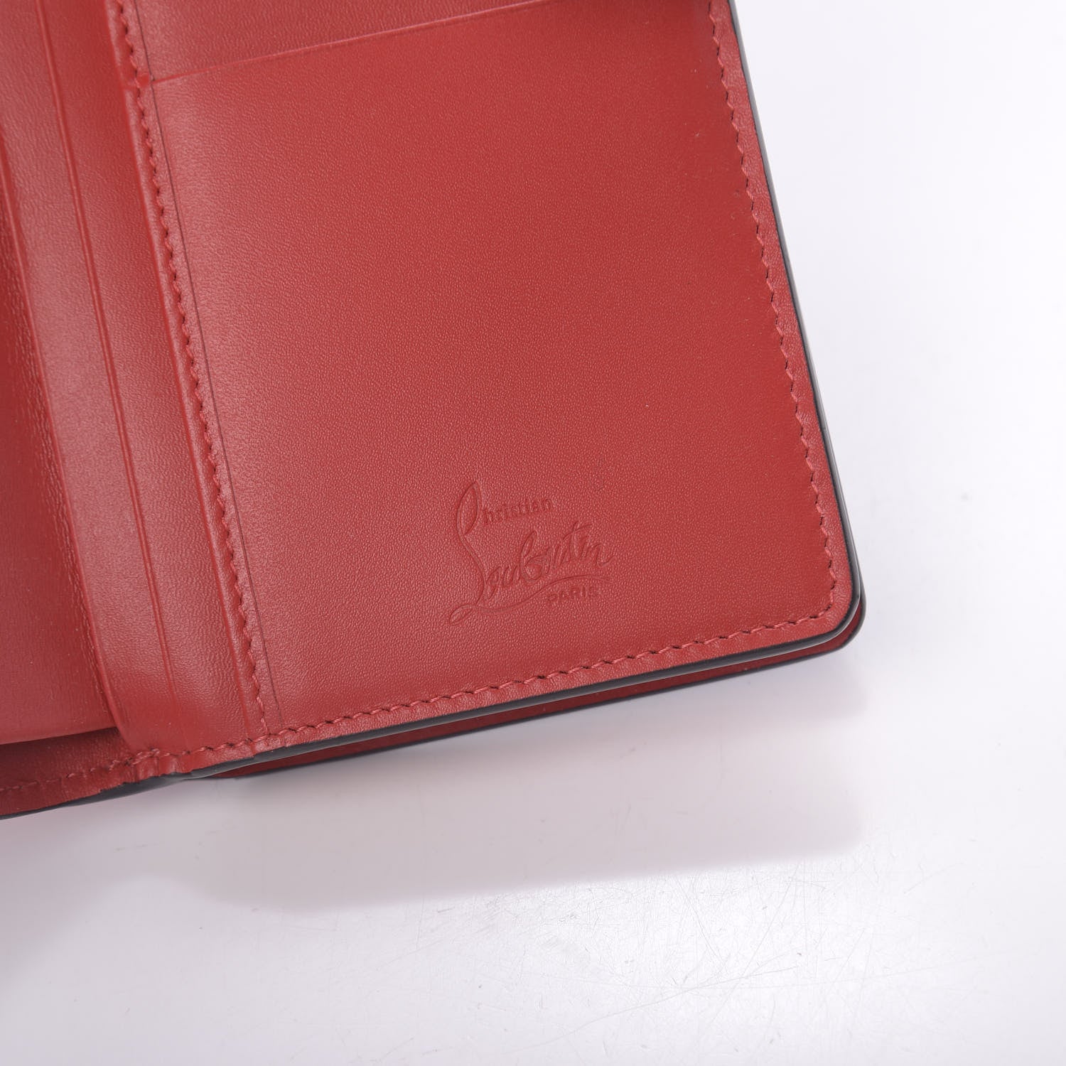 Christian Louboutin Calfskin Paloma Wallet Black 8 of 10