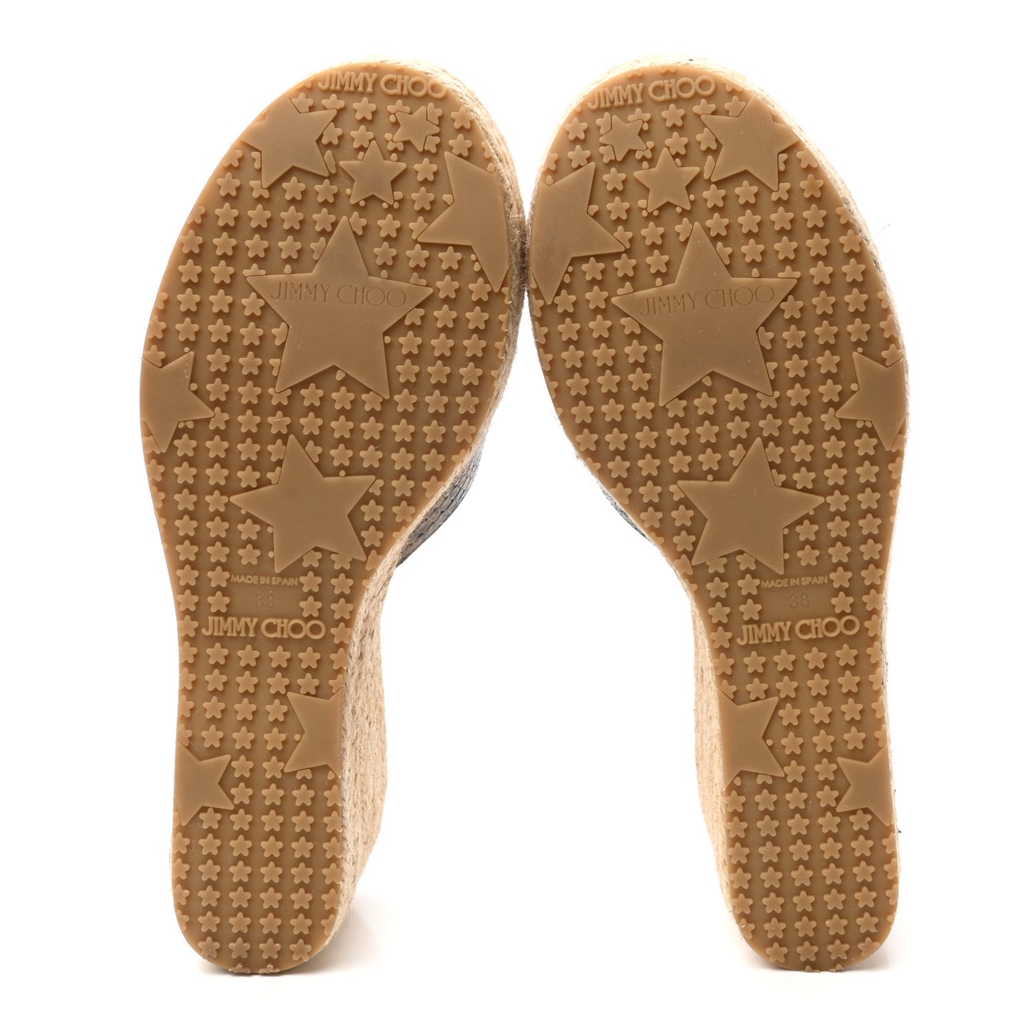 Snakeskin Prima Espadrille Wedge Sandals 38 Brown