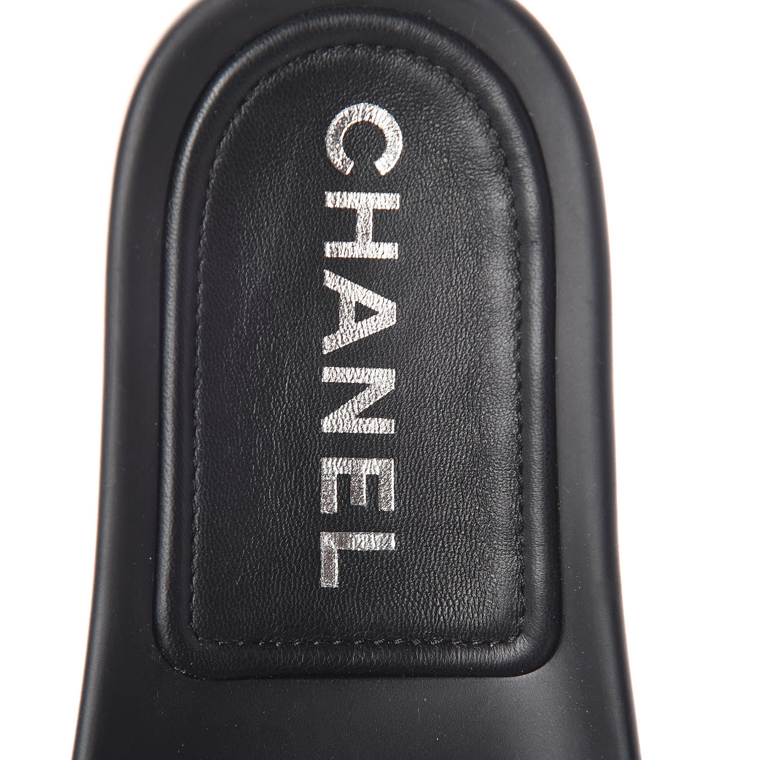 Chanel Lambskin Quilted CC Mules Sandals 39 Black 8 of 10