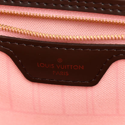 Louis Vuitton Damier Ebene Neo Neverfull MM Rose Ballerine 7 of 12