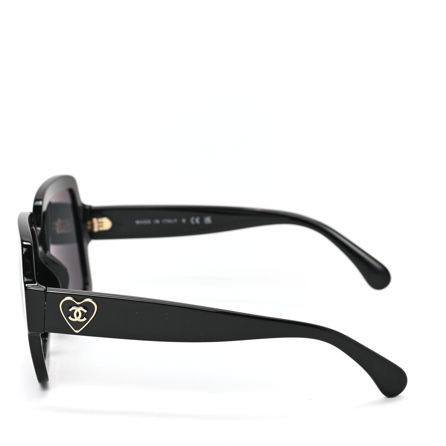 Chanel Acetate Square Heart Sunglasses 5479-A Black 3 of 6