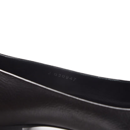 Chanel Buffalo Glitter Bow Ballerina Flats 38.5 Black 9 of 9