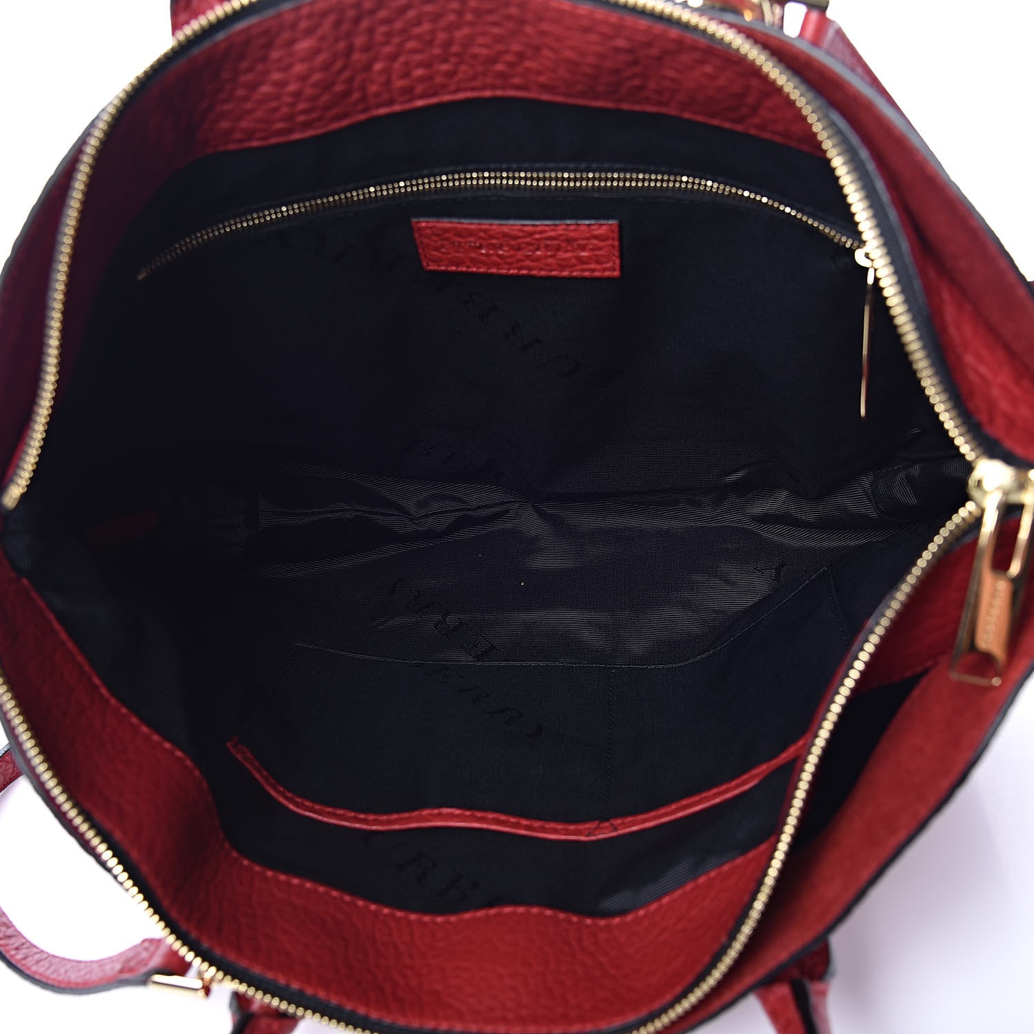 Burberry Heritage Grain Check Embossed Medium Dewsbury Tote Peony Rose 5 of 13