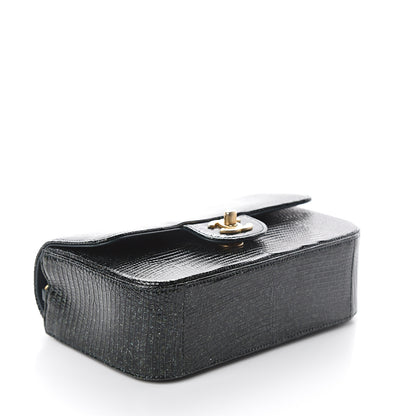 Chanel Lizard Mini Rectangular Flap Dark Green 3 of 8