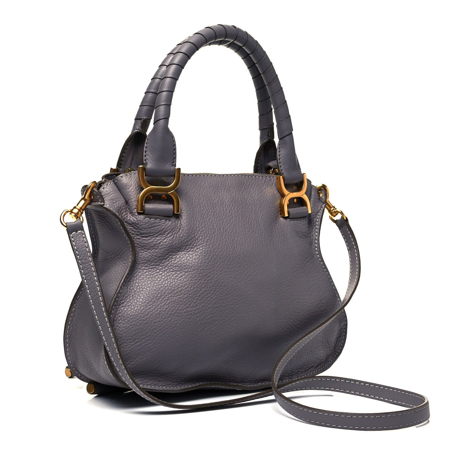 Chloe Calfskin Small Marcie Satchel Cashmere Grey 2 of 8