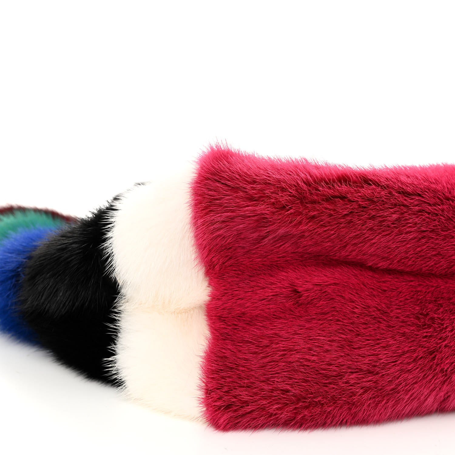 Valentino Garavani Mink Fur Rockstud Large Tote Multicolor 8 of 9