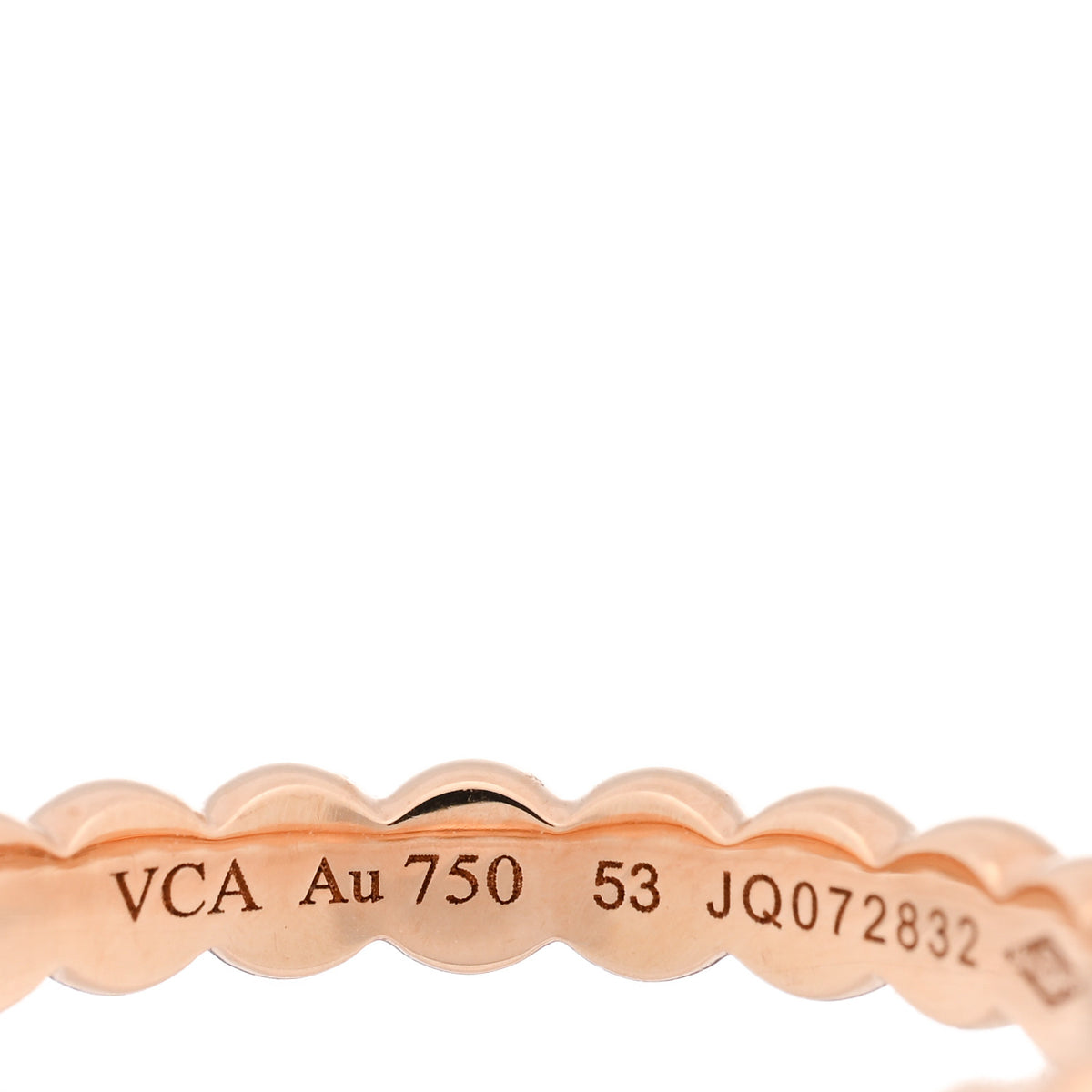 18K Rose Gold Medium Perlee Ring 53 6.5
