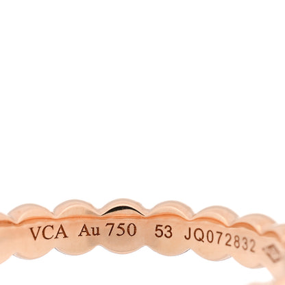 Van Cleef & Arpels 18K Rose Gold Medium Perlee Ring 53 6.5 4 of 4