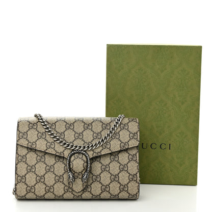 Gucci GG Supreme Monogram Mini Dionysus Chain Wallet Beige Taupe 11 of 11