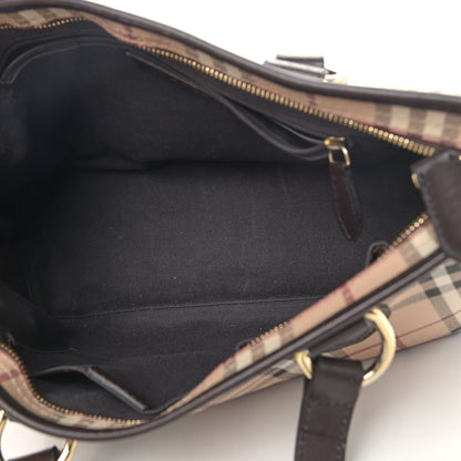 Burberry Haymarket Check Medium Regent Tote Chocolate 5 of 11
