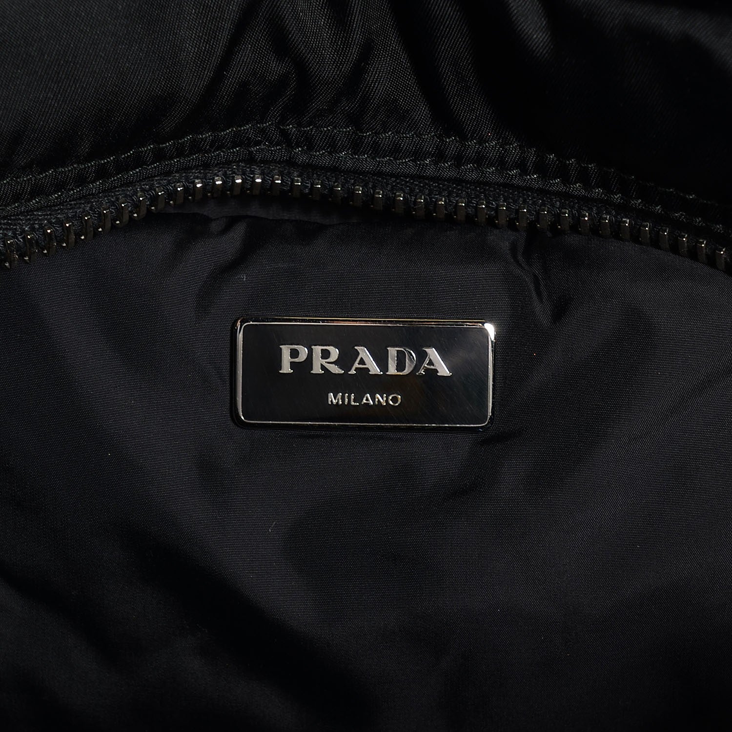 Prada Tessuto Nylon Bomber Tote Nero Black 12 of 18