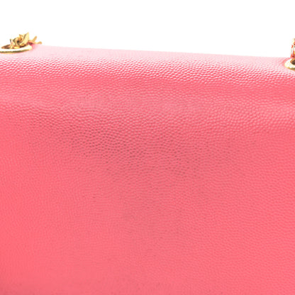 Saint Laurent Grain De Poudre Small Monogram Kate Satchel Rose Clair 10 of 17