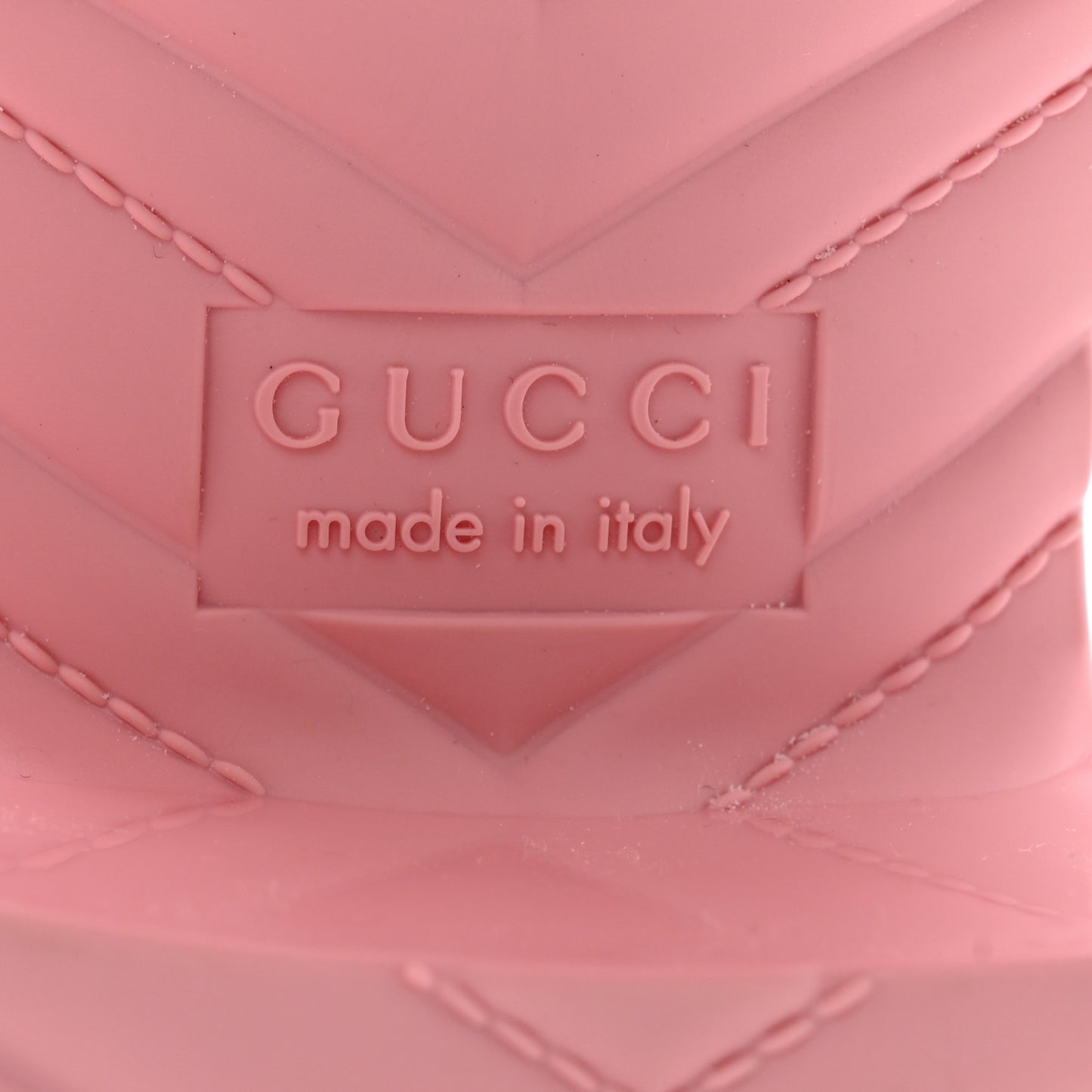 Rubber Gucci Logo Womens Platform 20/60mm Slide Sandals 37 Wild Rose