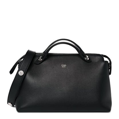 Fendi Vitello Dolce Medium By The Way Boston Bag Black 2 of 20