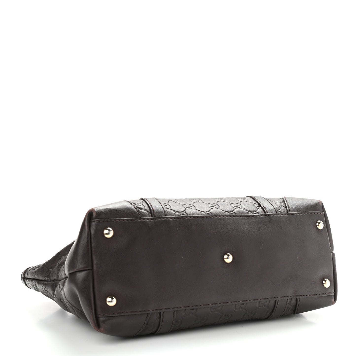 Guccissima Small Lovely Heart Tote Chocolate