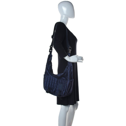 Chanel Nylon Quilted Sport CC Messenger Navy Blue 2 of 13