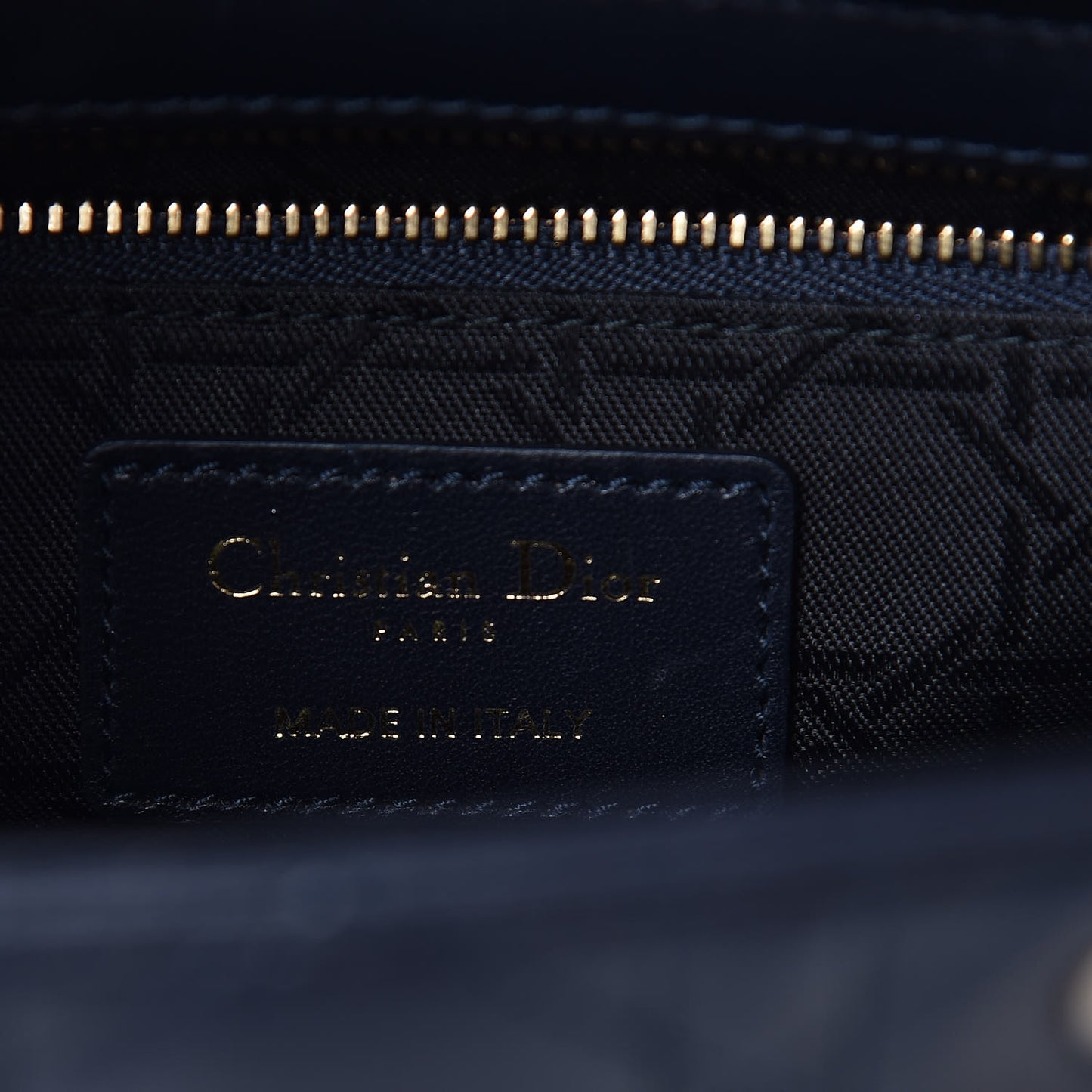 Lambskin Cannage Small My Lady Dior Indigo Blue