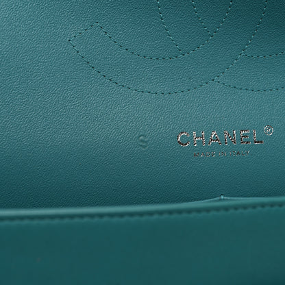 Chanel Lambskin Quilted Jumbo Double Flap Turquoise 14 of 14